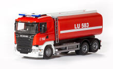 Пожарная автоцистерна Scania, масштаб 1:25, 31 см