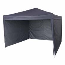 Ikonka Art.KX2866 LUARO dārza paviljons svinību telts komerciāla lapene 3x3m melna