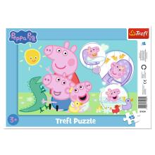 TREFL PEPPA PIG Puzzle in frame, 15 pcs