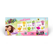 SO SLIME slime preparing set Flower pot, 3 pcs