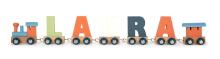 Small foot Letter Train Polar Pendant Art.278422 Wood letter,1 psc