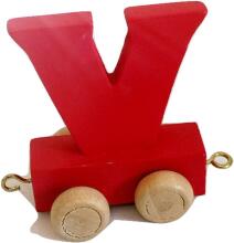 Small foot Letter Train Locomotive Art.278431 Wood letter,1 psc