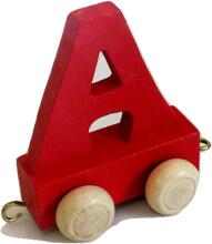 Small foot Letter Train Locomotive Art.278431 Wood letter,1 psc