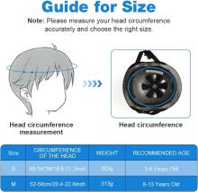Flintronic Bicycle Helmet Art.278456 Black Certified, adjustable helmet for children M (48-52 cm)