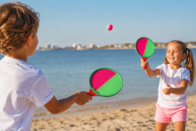 I-Toys Catch Ball 2 in1 Art.278524 Raketes un bumbiņas komplekts spēlēm brīvā dabā