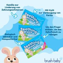 Brush Baby Teething Wipes Art.BRB109