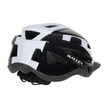 Ikonka Art.KX2846 RALLEX sieviešu velosipēdu ķivere vīriešu regulējama melnā un baltā M 54-58cm