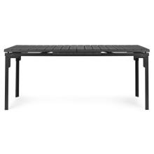 Saliekamais dārza galds 180-240 cm līdz 12 personām, HDPE tērauds, pelēks, MultiGarden