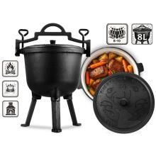 Enamelled cast iron pot 8l for bonfire grill BD-481 348100