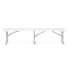 Folding garden catering bench 180 cm Plonos white