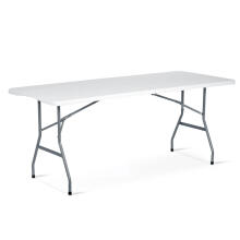 Folding Garden Catering Table 180 cm Plonos White