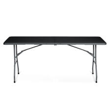 Folding Garden Catering Table 180 cm Plonos Black
