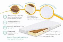 La Bebe™ Mattress Cononut-Foam Art.279426 coconut foam mattress 120x60 cm