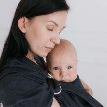 ZAFFIRO Ring Sling HugMe Roma 195 cm Anthracite