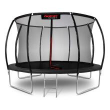 Shaped Garden Trampoline 12ft/374cm with Internal Net Neo-Sport