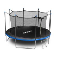 14ft/435cm Dārza Trampolīns ar Drošības Tīklu un Kāpņu Neo-Sport