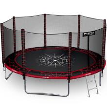 14ft/435cm Dārza Trampolīns ar Drošības Tīklu un Kāpņu Neo-Sport