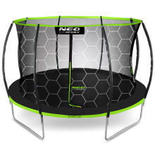 Shaped Garden Trampoline 14ft/435cm with Internal Net Neo-Sport