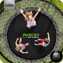 14ft/435cm Garden Trampoline with Internal Net and Ladder Neo-Sport
