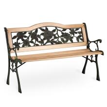 Park bench with backrest 123.5 x 74 x 48 cm Gardi Rose Sofotel