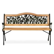 Park bench with backrest 123.5 x 74 x 48 cm Gardi Tulip Sofotel