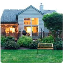 Garden bench with backrest 124 x 74 x 43 cm Sofotel Fusio