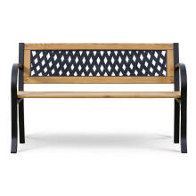 Garden bench with backrest 125 x 77 x 49 cm Sofotel Elion