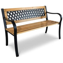 Garden bench with backrest 125 x 77 x 49 cm Sofotel Elion