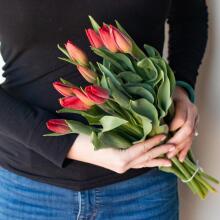 Fresh La Petit Fluer Art. LPT-TY9 Fresh Yellow Tulips Bouquet – 9 pcs (delivery next day to Pērnavas 5)