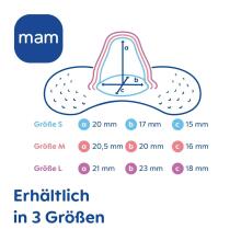 Mam Nipple Shield Art.279941 Silicone nipple shields L size 1 pcs/ box