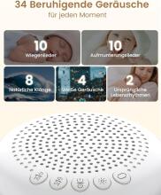 Baby Basic Noise Accessories Baby Sound Machine Art.279966 White  Digitāla ierīce ar skaņam