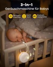 Baby Basic Noise Accessories Baby Sound Machine Art.279966 White  Digitāla ierīce ar skaņam