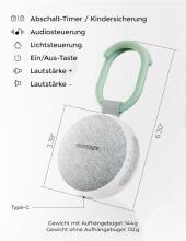 Baby Basic Noise Accessories Baby Sound Machine Art.279969 White  Digitāla ierīce ar skaņam
