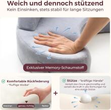 Momcozy Memory Foam Nursing Pillow with Safety Border Art.280037 Pink Ergonomisks barošanas spilvens, kas izgatavots no memory foam ar aizsargājošu sānu maliņu