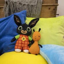 Bing ToyS and Flop Art.BNG43000  Высококачественная мягкая, плюшевая  игрушка Бинг,25см+Флоп 19 см