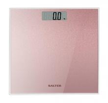 Salter 9037 RGGL3RCFXTE Glitter Glass Personal Bathroom Scale Rose Gold