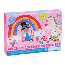 Magnetic Game and Drawing Set, Rainbow Fairy