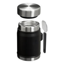 Termoss ēdienu The Legendary Food Jar + Spork 0,4L melns 2.0 