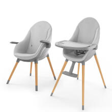Kinderkraft Fini Up  2-in-1 Art.281215 Grey Augstais Krēsls