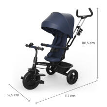 KINDERKRAFT Tricycle ASTON 2 PLUS Navy