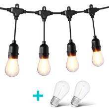 Dārza gaismu virtene 20x LED 20m dārza lampiņas 9W