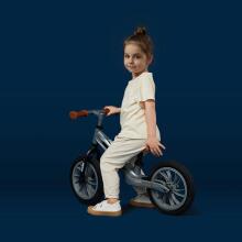 Aga Design Qplay Racer Art.281263 Black  Children's runner bike with a metal frame and inflatable wheels