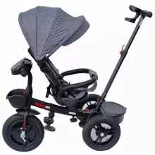 Bebe Basic Schumacher Kid  Air Trike Art.281265 Turkio Children's tricycle with handlebars, roof and inflatable wheels