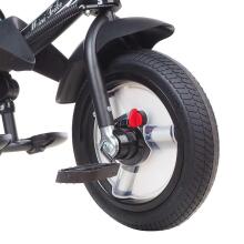Bebe Basic Schumacher Kid  Air Trike Art.281267  Grey Children's tricycle with handlebars, roof and inflatable wheels