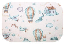Diaper - 24977 - FLANNEL PRINT - EGA - LOTNISKO - MINT - size 70x80 cm