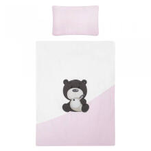 Bedding set - 5 parts - 120/90/180 - LILO&LO- P02-0696 - PINK