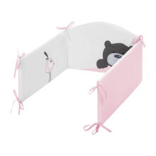 Bedding set - 5 parts - 120/90/180 - LILO&LO- P02-0696 - PINK