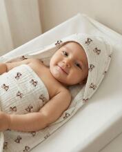 MY TREE Muslin Bath Cover 80x80 Vintage Teddy CM1