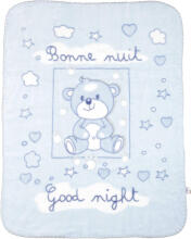 Blanket - TB0394 - SHELL- size 80x100 - BLUE