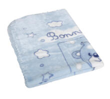 Blanket - TB0394 - SHELL- size 80x100 - BLUE